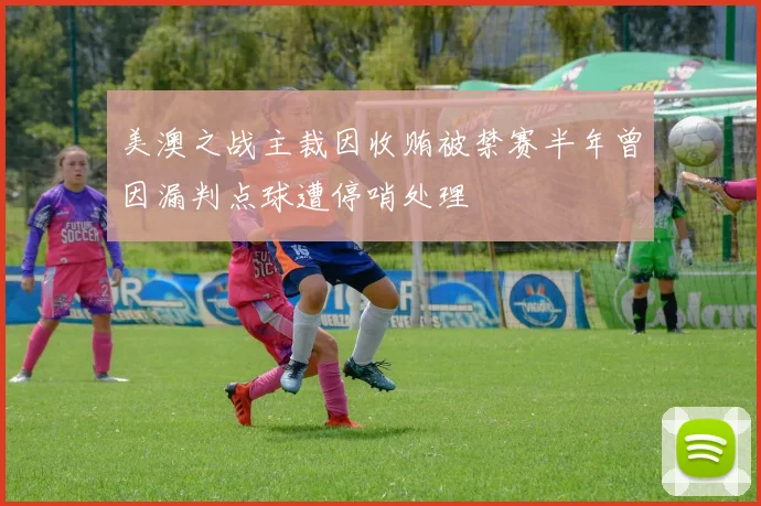 美澳之战主裁因收贿被禁赛半年曾因漏判点球遭停哨处理
